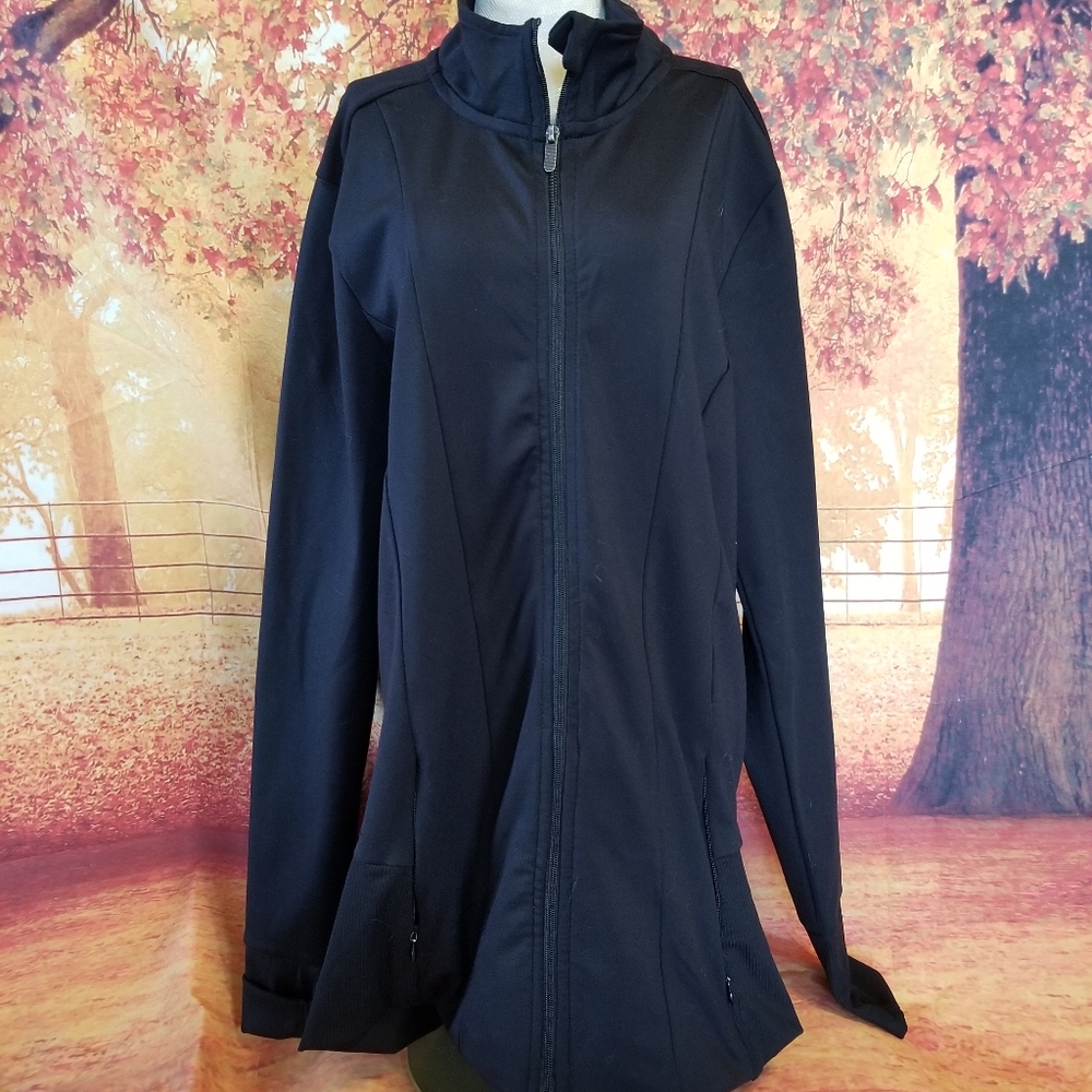 Girls Size S/P RBX Black Zip Jacket
